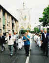 Decennale Eucaristica 2000 - Processione lungo il "Treno"